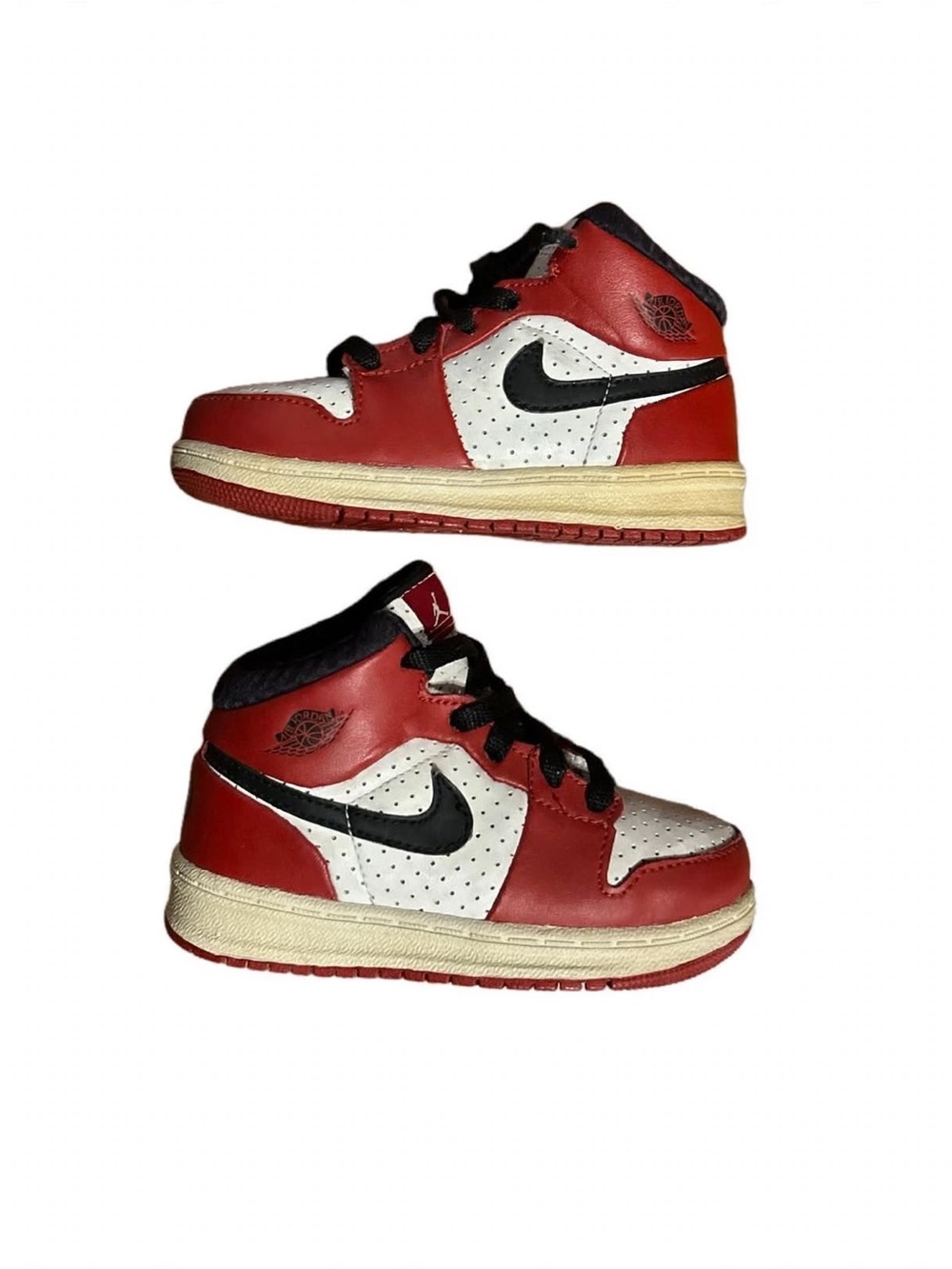 Toddler Jordan 1 Mid Chicago Red White Black 7C Good Used Since 85 Jumpman